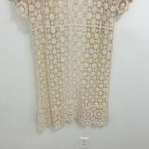 Do Everything In Love Cream Duster Kimono Cardigan One Size Boho Beach Fairy - Picture 8 of 12